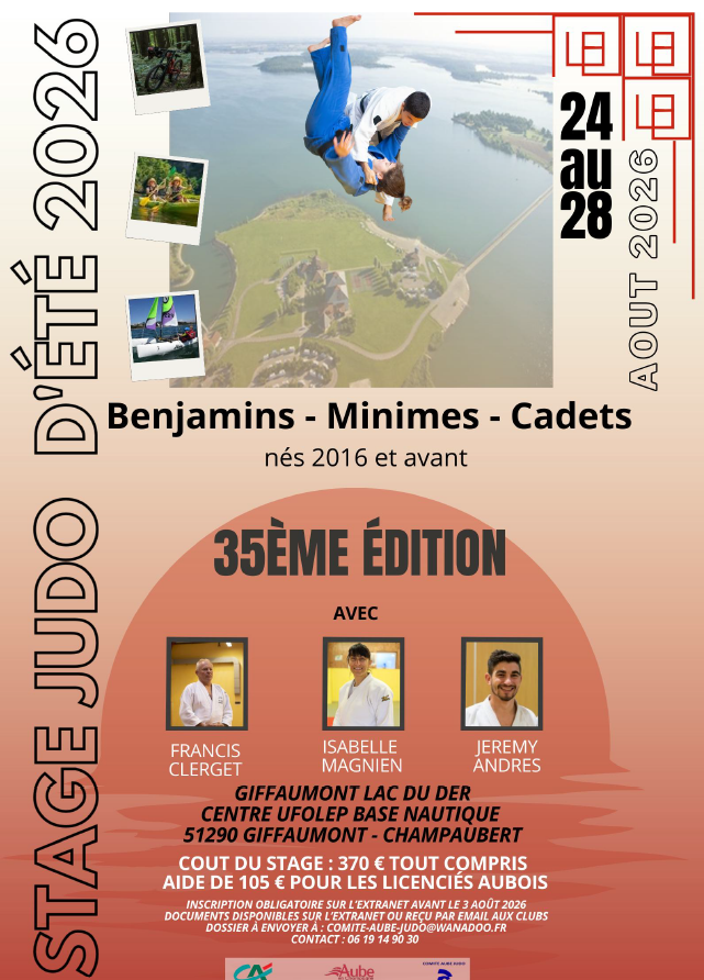 Image de la page 'Stage ETE26 GIFFAUMONT du 24 Août au 28 Août 2026'